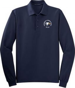 Youth/Adult Long Sleeve Polo, Navy